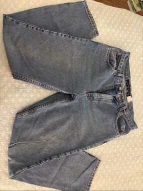 DKNY Light Blue Denim Jeans with Contrast Stitching